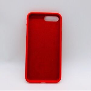 8 PLUS RED SILICONE IPHONE CASE